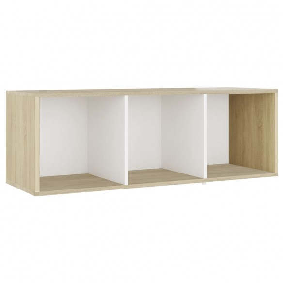 Ensemble de meubles TV 3 pcs Blanc et chêne sonoma Aggloméré