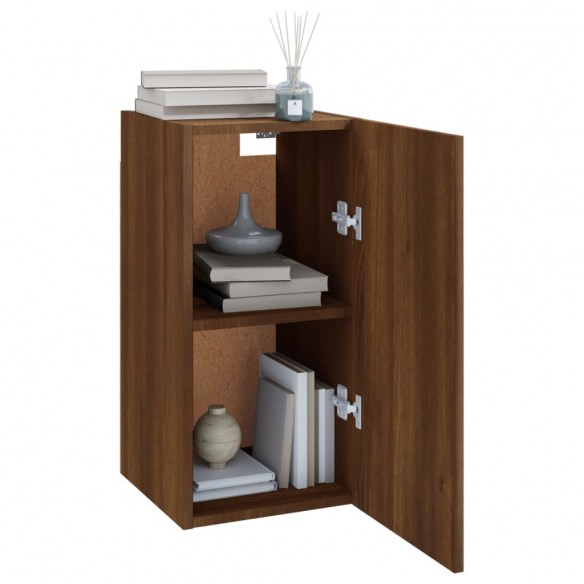 Meuble TV Chêne marron 30,5x30x60 cm Bois d'ingénierie