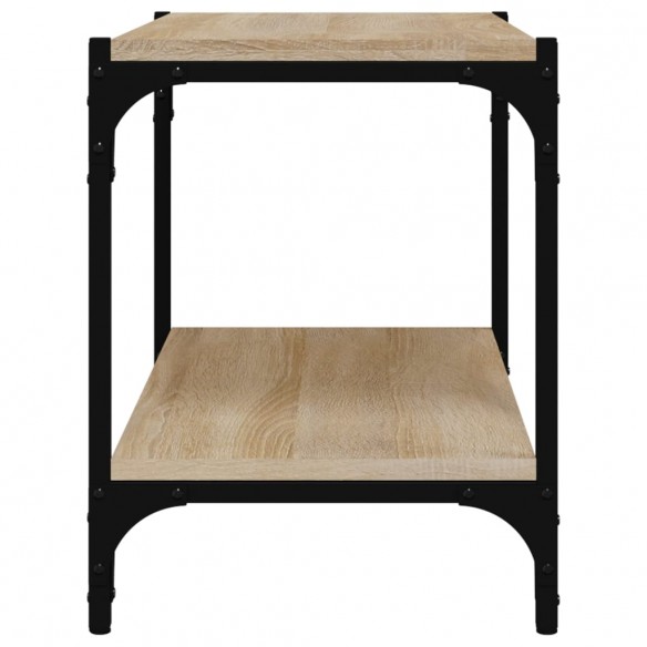 Meuble TV Chêne sonoma 60x33x41 cm Bois d'ingénierie et acier