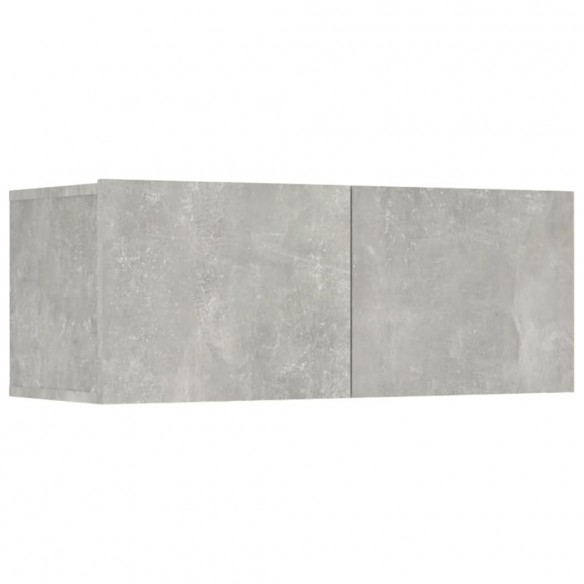 Meubles TV 4 pcs Gris béton 80x30x30 cm Bois d'ingénierie