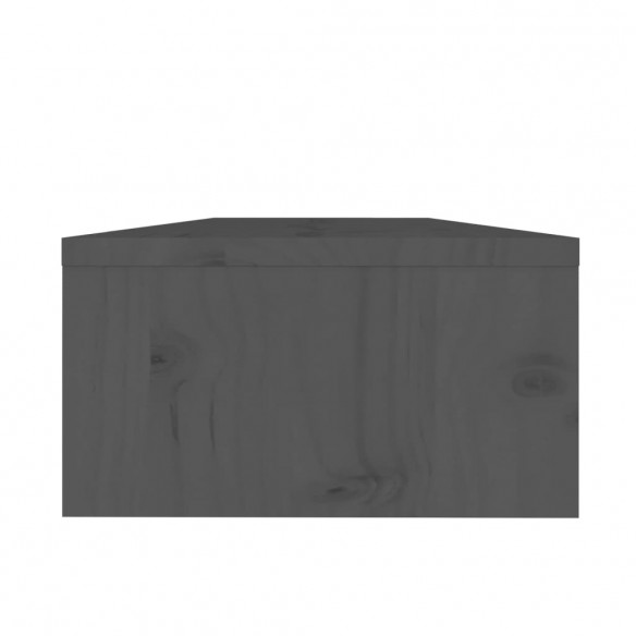 Support de moniteur Gris 50x24x13 cm Bois de pin solide