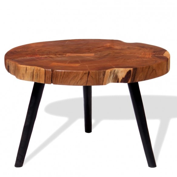 Table basse Bois d'acacia massif (55-60) x 40 cm