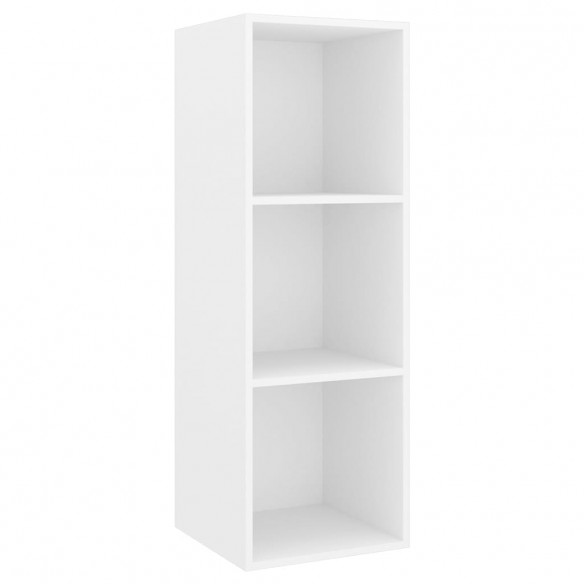 Ensemble de meuble TV 2 pcs Blanc Aggloméré