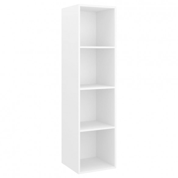 Ensemble de meuble TV 2 pcs Blanc Aggloméré