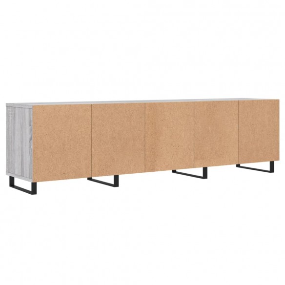 Meuble TV sonoma gris 150x30x44,5 cm bois d'ingénierie