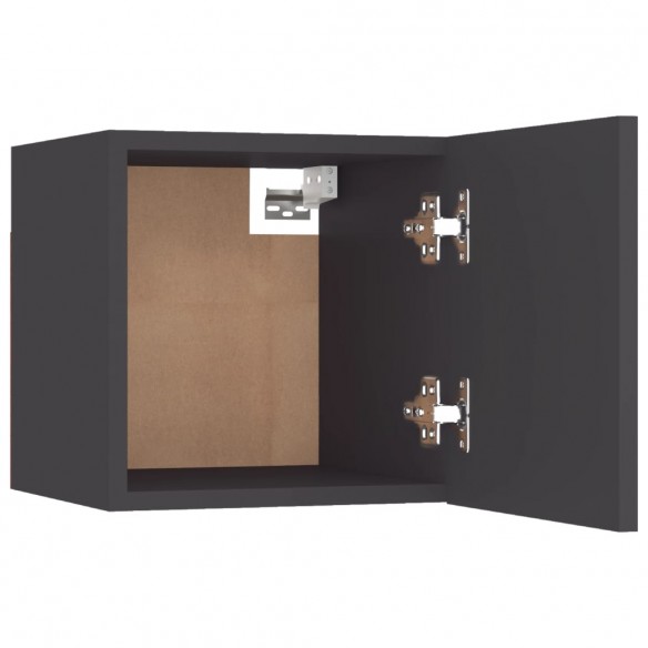 Meubles TV muraux 2 pcs Gris 30,5x30x30 cm