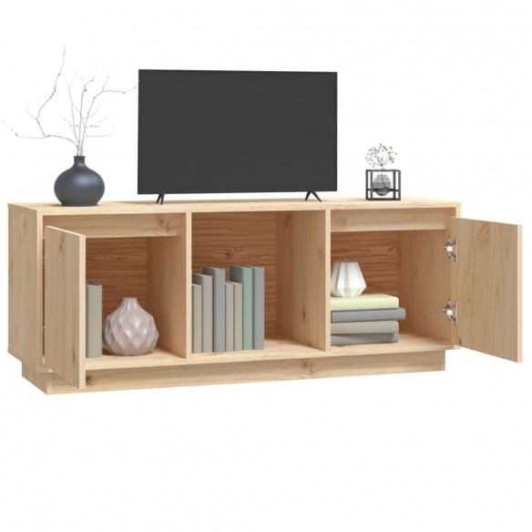 Meuble TV 110,5x35x44 cm Bois de pin massif