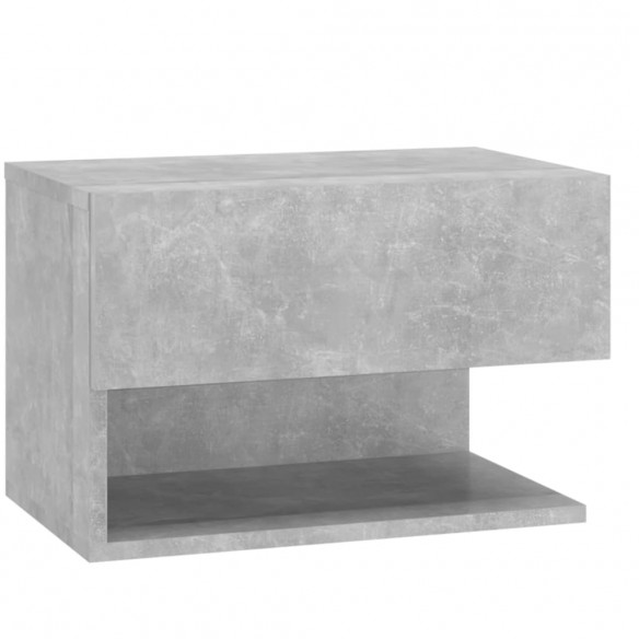 Tables de chevet murales 2 pcs Gris béton