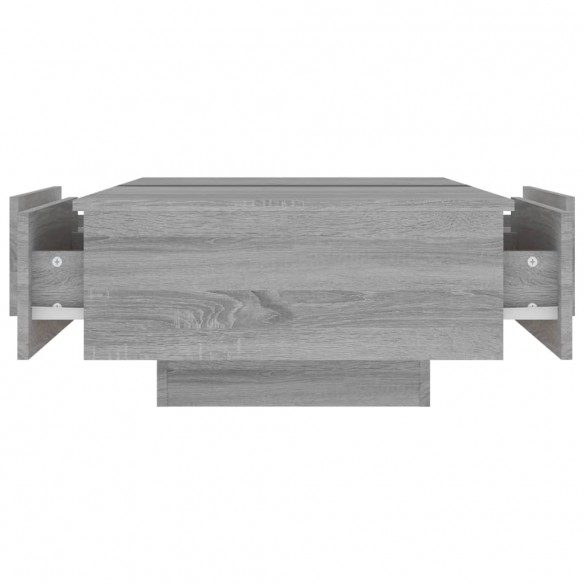 Table basse Sonoma gris 90x60x31 cm Bois d'ingénierie