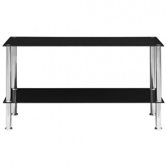 Table basse Noir 110x43x60 cm Verre trempé