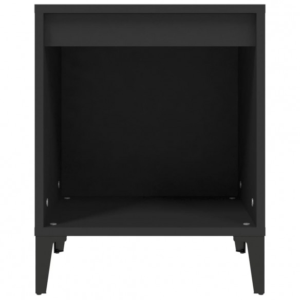 Tables de chevet 2 pcs Noir 40x35x50 cm