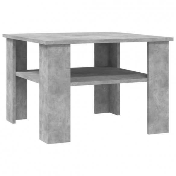 Table basse Gris béton 60 x 60 x 42 cm Aggloméré