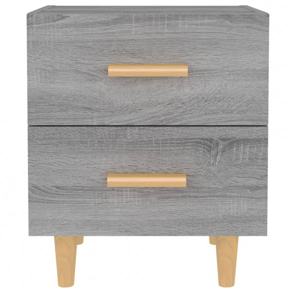 Tables de chevet 2 pcs Sonoma gris 40x35x47,5 cm