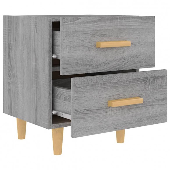 Tables de chevet 2 pcs Sonoma gris 40x35x47,5 cm