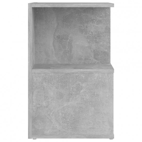 Table de chevet Gris béton 35x35x55 cm Aggloméré