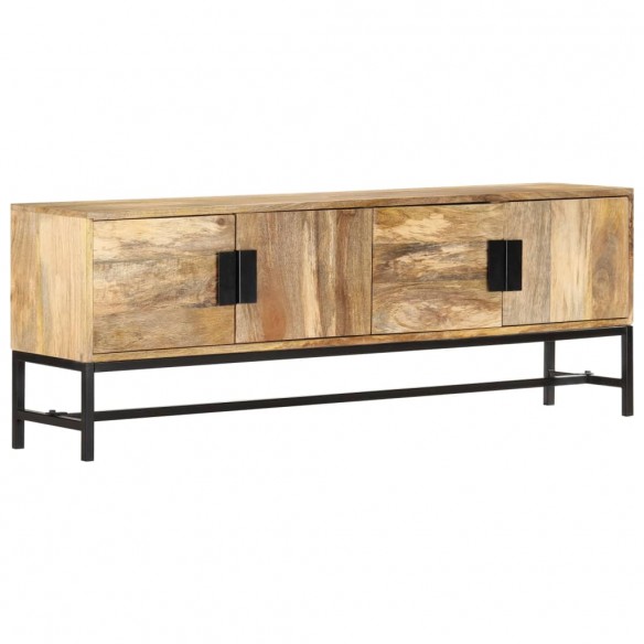 Meuble TV 140x30x50 cm Bois massif de manguier