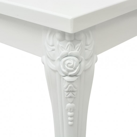 Table basse 100 x 60 x 42 cm Laquée Blanc