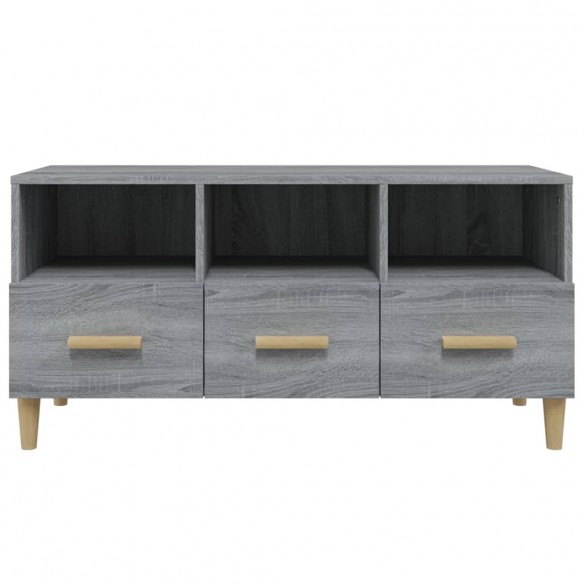 Meuble TV Sonoma gris 102x36x50 cm Bois d'ingénierie