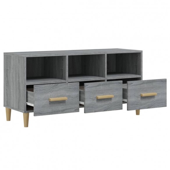 Meuble TV Sonoma gris 102x36x50 cm Bois d'ingénierie