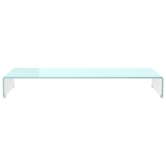 Meuble TV/Support pour moniteur 100x30x13 cm verre vert