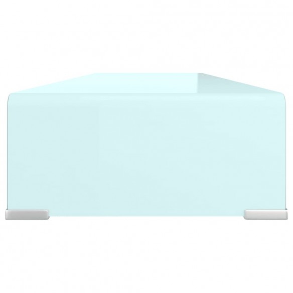 Meuble TV/Support pour moniteur 100x30x13 cm verre vert