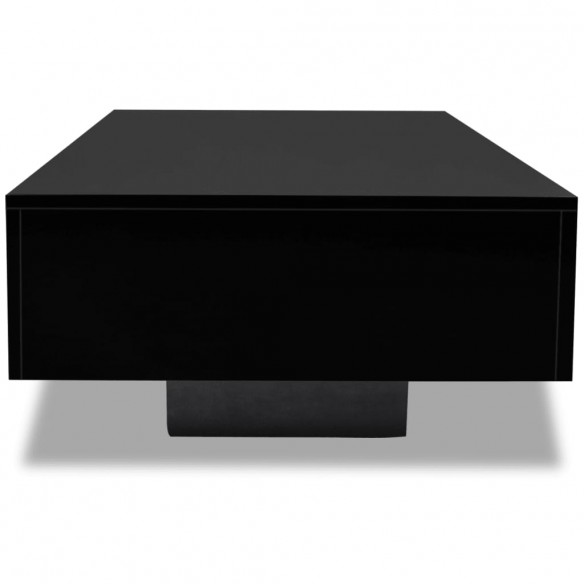 Table basse Haute brillance Noir