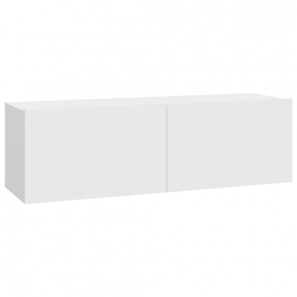 Meubles TV 2 pcs Blanc 100x30x30 cm Bois d'ingénierie