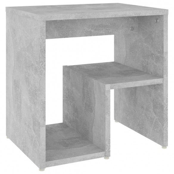 Tables de chevet 2 pcs Gris béton 40x30x40 cm Aggloméré