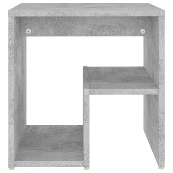 Tables de chevet 2 pcs Gris béton 40x30x40 cm Aggloméré