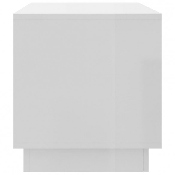 Meuble TV Blanc brillant 102x41x44 cm Aggloméré