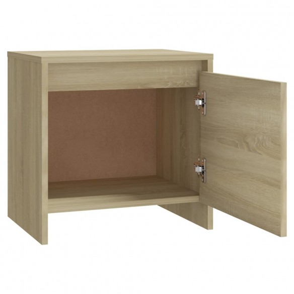 Tables de chevet 2 pcs Chêne sonoma 45x34x44,5 cm Aggloméré