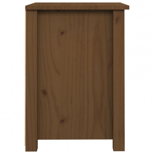 Table de chevet Marron miel 40x35x49 cm Bois de pin massif