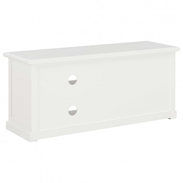 Meuble TV Blanc 90 x 30 x 40 cm Bois