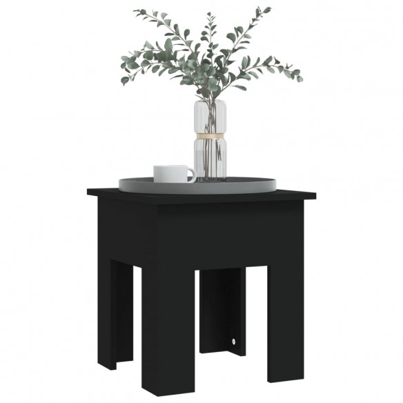 Table basse Noir 40x40x42 cm Aggloméré