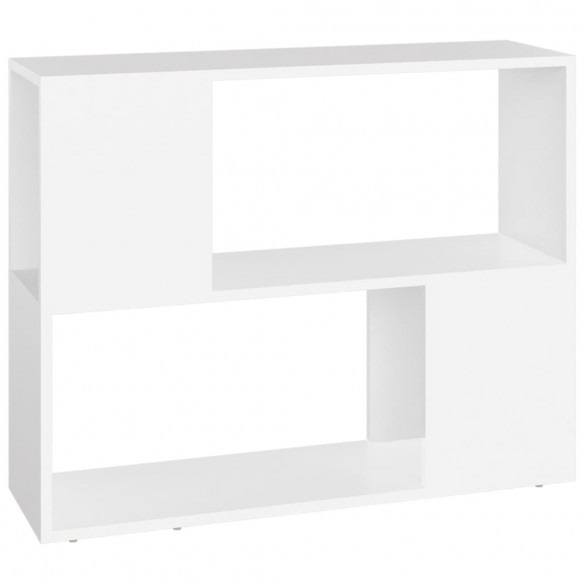 Meuble TV Blanc 80x24x63 cm Aggloméré