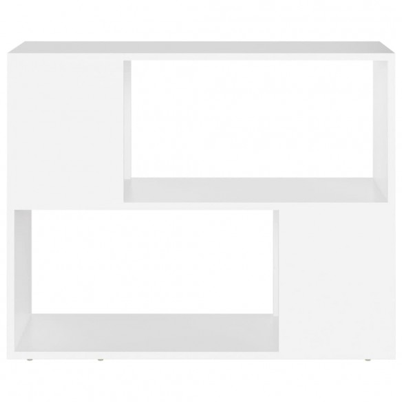 Meuble TV Blanc 80x24x63 cm Aggloméré