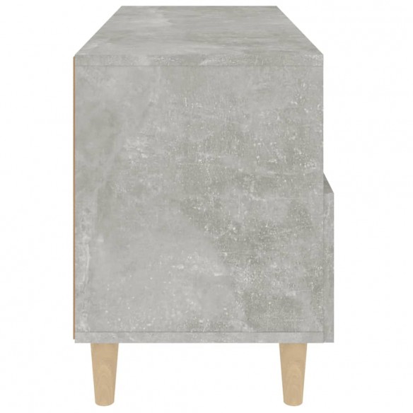 Meuble TV Gris béton 80x36x50 cm Bois d'ingénierie