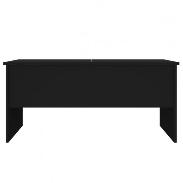 Table basse Noir 102x50,5x46,5 cm Bois d'ingénierie