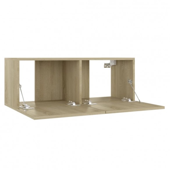 Meuble TV Chêne sonoma 80x30x30 cm Aggloméré