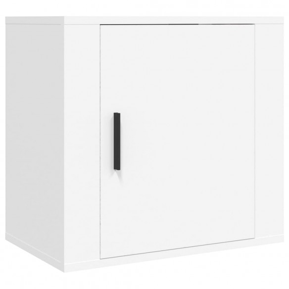 Tables de chevet murales 2 pcs Blanc 50x30x47 cm