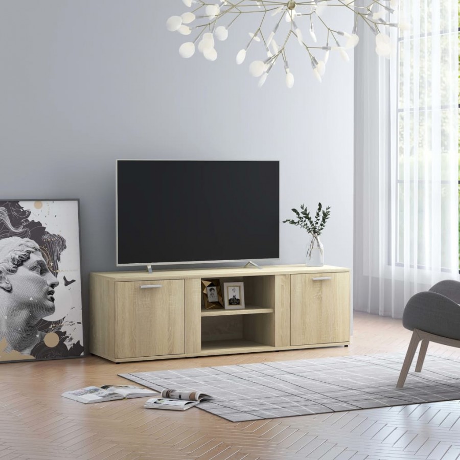 Meuble TV Chêne sonoma 120x34x37 cm Aggloméré