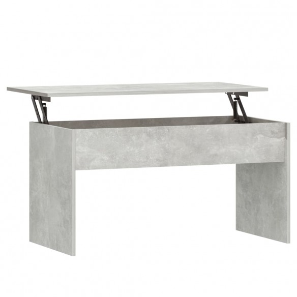 Table basse Gris béton 102x50,5x52,5 cm Bois d'ingénierie