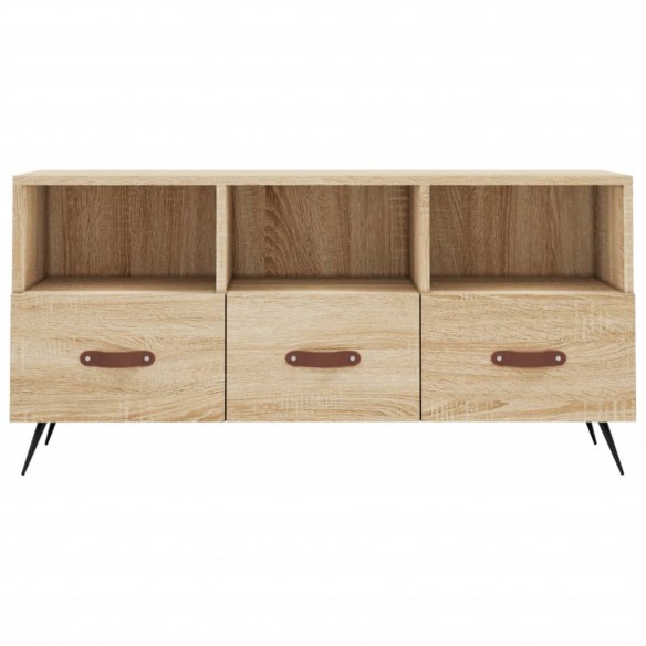 Meuble TV chêne sonoma 102x36x50 cm bois d'ingénierie