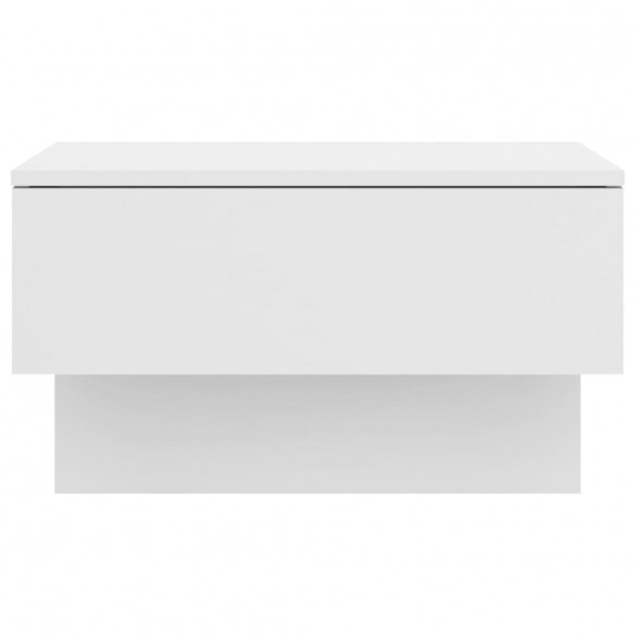 Tables de chevet murales 2 pcs Blanc brillant