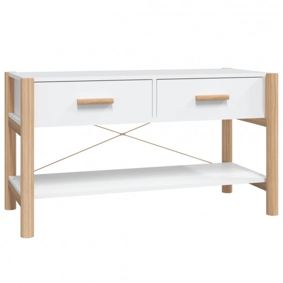 Meuble TV Blanc 82x38x45 cm Bois d'ingénierie