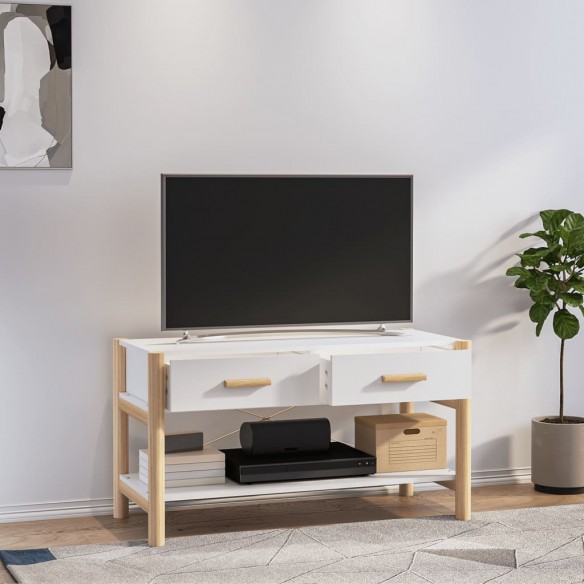 Meuble TV Blanc 82x38x45 cm Bois d'ingénierie