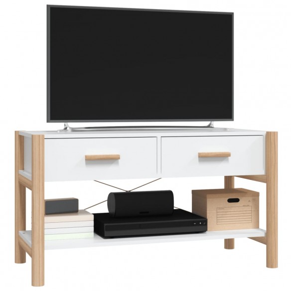 Meuble TV Blanc 82x38x45 cm Bois d'ingénierie