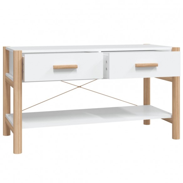 Meuble TV Blanc 82x38x45 cm Bois d'ingénierie