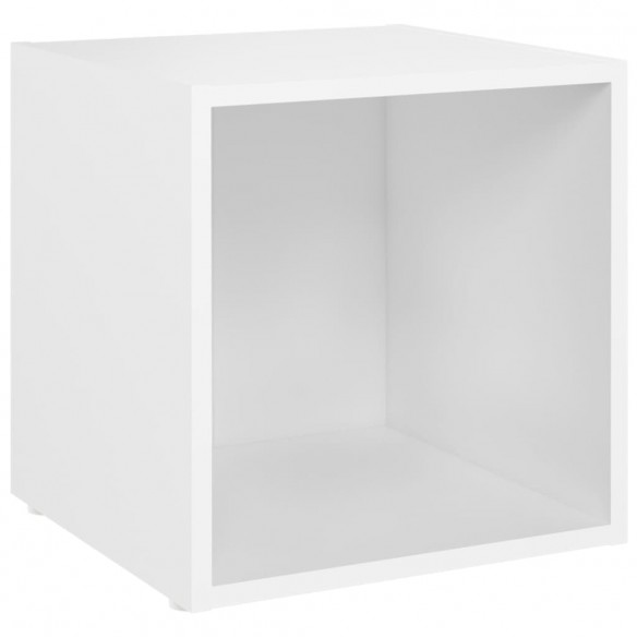 Meubles TV 4 pcs Blanc 37x35x37 cm Aggloméré