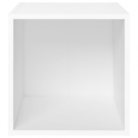 Meubles TV 4 pcs Blanc 37x35x37 cm Aggloméré